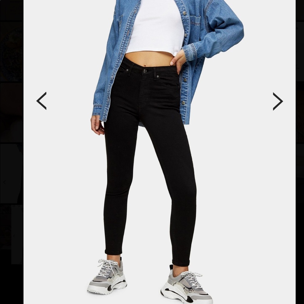 Top Shop Jamie Jeans High Waisted Black